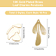 SUNNYCLUE 1 Box 20Pcs 2 Styles Real 18K Gold Plated Pendants Brass Leaf Charms Leaf Filigree Charm Dangles Jewelry Accessories for Women DIY Earring Necklace Bracelet Making Crafts KK-SC0002-73-2