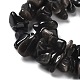 Natural Silver Sheen Obsidian Chip Beads Strands G-M205-07A-3