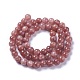 Chapelets de perles de sunstone naturelle naturelles X-G-F364-11-6mm-3