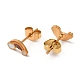 Ion Plating(IP) 304 Stainless Steel Stud Earrings with Colorful Enamel EJEW-Q783-05G-2