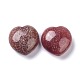 Pierre d'amour de coeur de quartz de fraise naturelle G-I285-06J-2