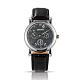 Reloj de pulsera de cuarzo con diamantes de cuero de acero inoxidable de alta calidad WACH-N008-14D-1