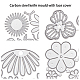 Plantillas de troqueles de corte de acero al carbono con marco craspire DIY-CP0001-10-6