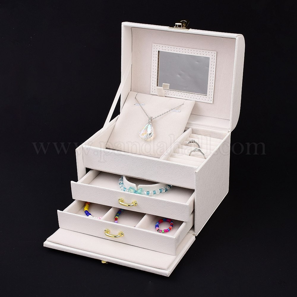 Wholesale PU Leather Jewelry Organizer Box