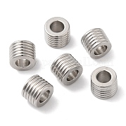 Европейские бусины из нержавеющей стали 202 STAS-A081-02P