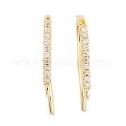 Стойки обшивки латунь кубический цирконий серьги крючки KK-S374-05G-04
