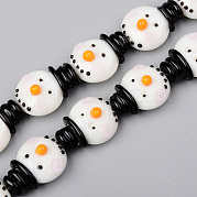 Бусы лэмпворк ручной работы LAMP-N021-018