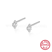 Серьги-гвоздики из стерлингового серебра VC4044-1