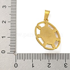 Плоские круглые подвески из нержавеющей стали 304 с ионным покрытием (IP) STAS-U024-06G