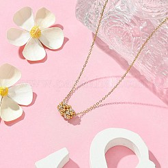 3 шт. плетеные стеклянные бусины в форме колонны&nbsp;NJEW-MZ00037