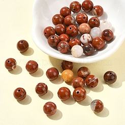 60шт натуральные бусины из красной яшмы&nbsp;G-YW0002-18A
