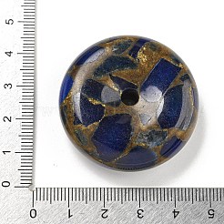 Синтетические золотые клинквантовые камни подвески G-P549-03D