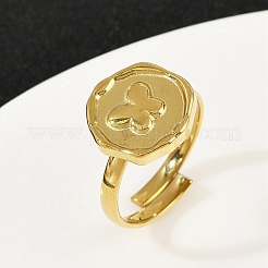 Золотые кольца из нержавеющей стали 304 RJEW-H254-08A-G