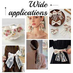 15 ярд полиэстеровой сетчатой ленты для вышивки цветов SRIB-GA0001-11B