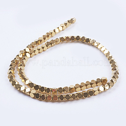 Electroplate non magnetici ematite sintetico fili di perline&nbsp;G-I195-10-B