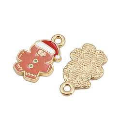 Pendentifs en alliage émaillé sur le thème de Noël&nbsp;ENAM-Z023-01G-11