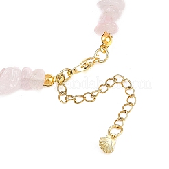 Браслеты на ногу с подвесками в форме ракушки из цинкового сплава AJEW-AN00735-03