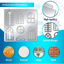Трафареты для штампов из нержавеющей стали DIY-WH0279-109