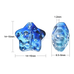 100шт ручной работы бусины лэмпворк&nbsp;LAMP-CJ0001-87