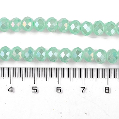 Запекание гальванических нитей стеклянных бусин&nbsp;LS-DGLA-A039-J10mm-B07