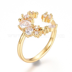 Регулируемые латунные кольца для пальцев RJEW-G096-37G