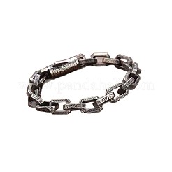 Rechteckige Gliederkettenarmbänder aus Messing für Herren&nbsp;FS-WG04BA2-01