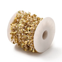 Цепочки со стеклянными бусинами в виде слезинок CHC-A006-13G-02