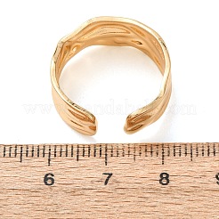 304ステンレススチールカフオープンリング  イオンプレーティング（ip）  ゴールドカラー  10mm  内径：19mm&nbsp;SA-CBA725A-19G