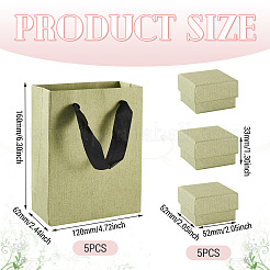 5 boîte de présentation carrée en papier pour bijoux&nbsp;CON-TA0001-39A-01