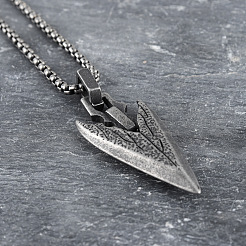 Collares con colgante de flecha vikinga de aleación vintage para hombre&nbsp;WG8815F-01