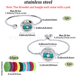 1 шт. браслеты-манжеты из нержавеющей стали&nbsp;BJEW-SC0001-55D