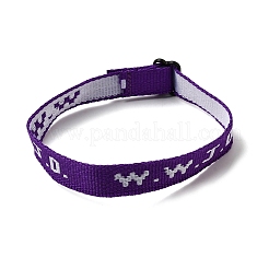 Регулируемые браслеты из полиэстера и пластика для женщин и мужчин&nbsp;BJEW-K300-01