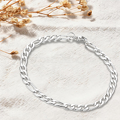 1 bracelet à chaîne figaro en acier inoxydable 304&nbsp;BJEW-DJ0001-57