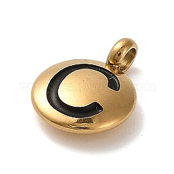 Подвески из нержавеющей стали 304 с черной эмалью STAS-R009-01G-C