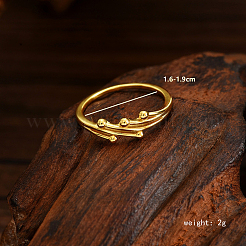 Модное серебряное многослойное золотое кольцо с бусинами S925 для женщин RK8660-3