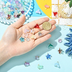 80 шт. 4 подвески из прозрачного стекла&nbsp;PALLOY-YW00153