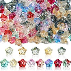 50 шт. Гальванические стеклянные бусины&nbsp;EGLA-YW0005-10