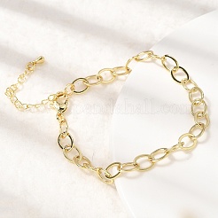 Messing-Kabelkettenarmbänder für Frauen&nbsp;BJEW-F531-07G