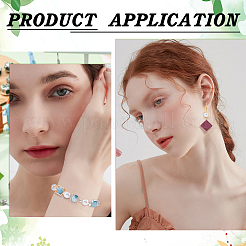 40шт. 2-х цветная латунная рамка для бусин KK-SC0004-64