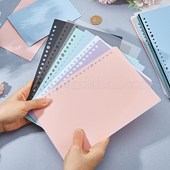 48 intercalaire de classeur en plastique PP bicolore (8 pièce)&nbsp;DIY-FH0010-99