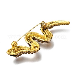 Змея стразы булавки JEWB-M051-02G-02