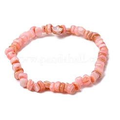 Браслеты из натуральных окрашенных пресноводных ракушек BJEW-JB12478-02