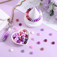 96 шт. 12-цветные бусины из пищевого экологически чистого силикона для счетов&nbsp;SIL-SC0001-87A