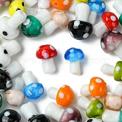 10 цвет грибов бусины лэмпворк ручной работы LAMP-FS0001-15