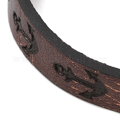 4шт 4 стиля плетеные браслеты из искусственной кожи pu наборы BJEW-P335-01D