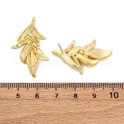 Серьги-гвоздики из листовой латуни&nbsp;LS-EJEW-R025-20G