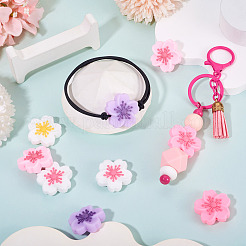 20шт 5 цвета силиконовые бусины&nbsp;SIL-TA0002-92