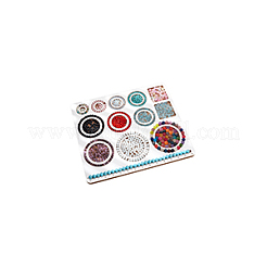 Деревянные бусины дизайнерские доски WOOD-WH0042-26A