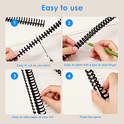 Пластиковые переплетные кольца на петлях AJEW-WH20020-021