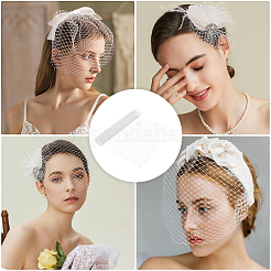 Вуаль из полиэстера и органзы с большими глазами DIY-WH0028-94B